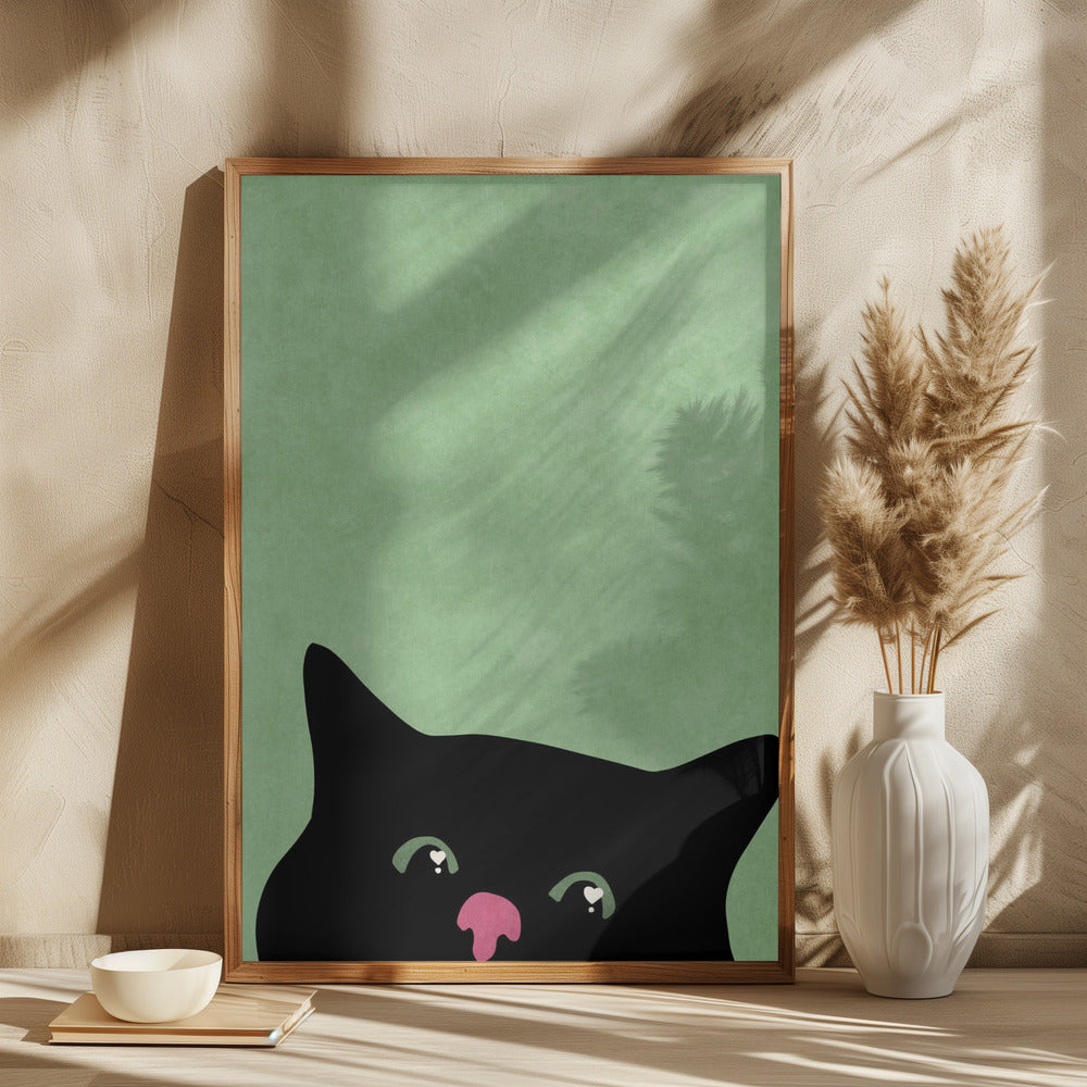 Curious cat - plakatstore