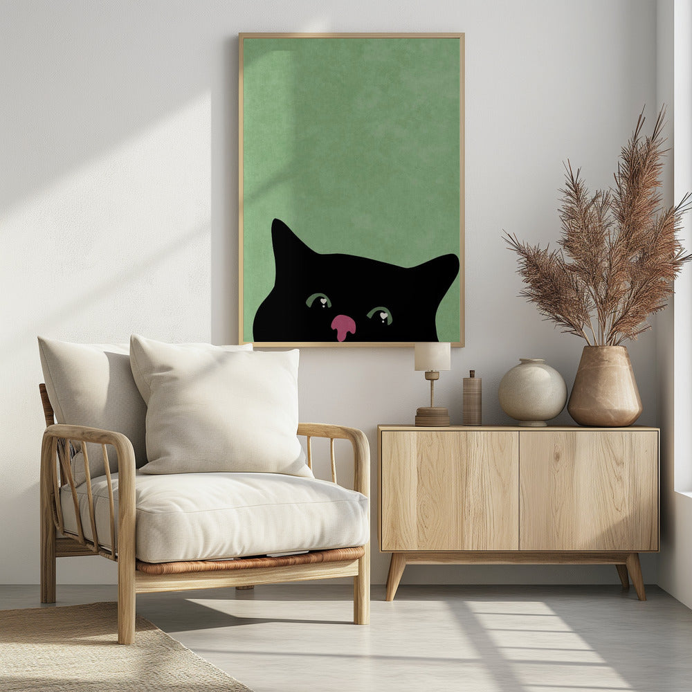 Curious cat - plakatstore