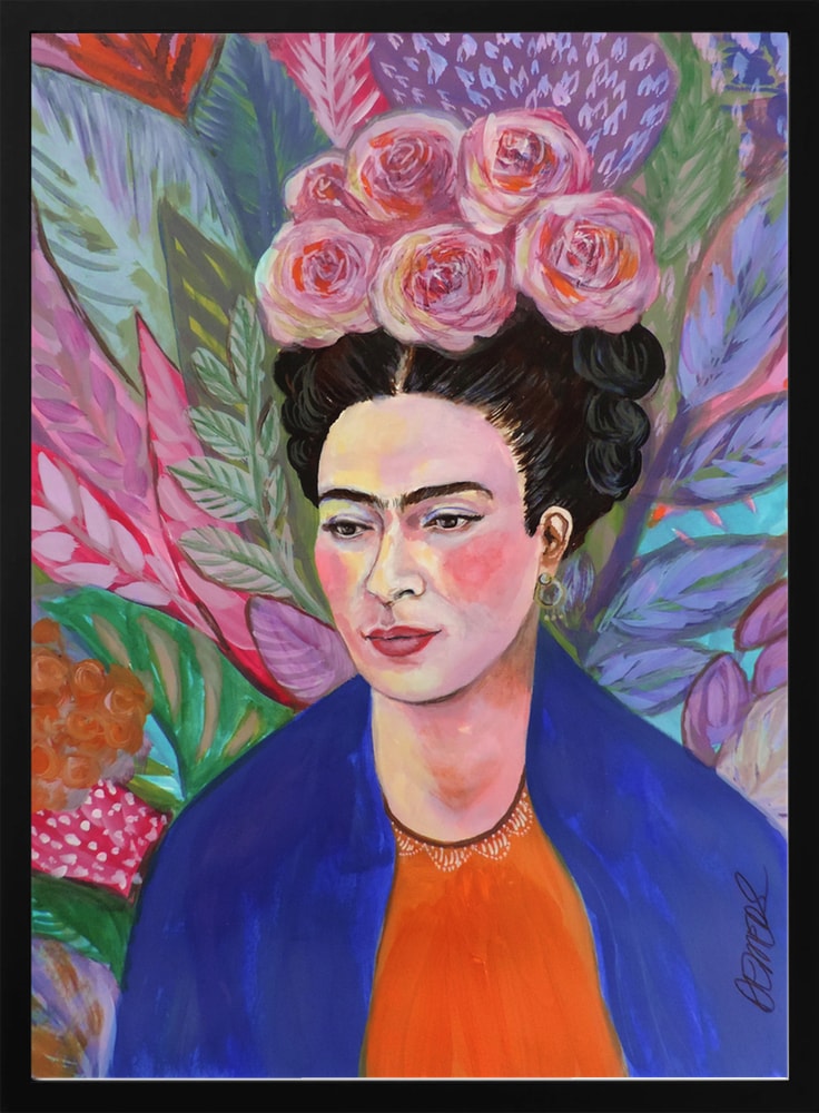 Vibrant Floral Portrait
