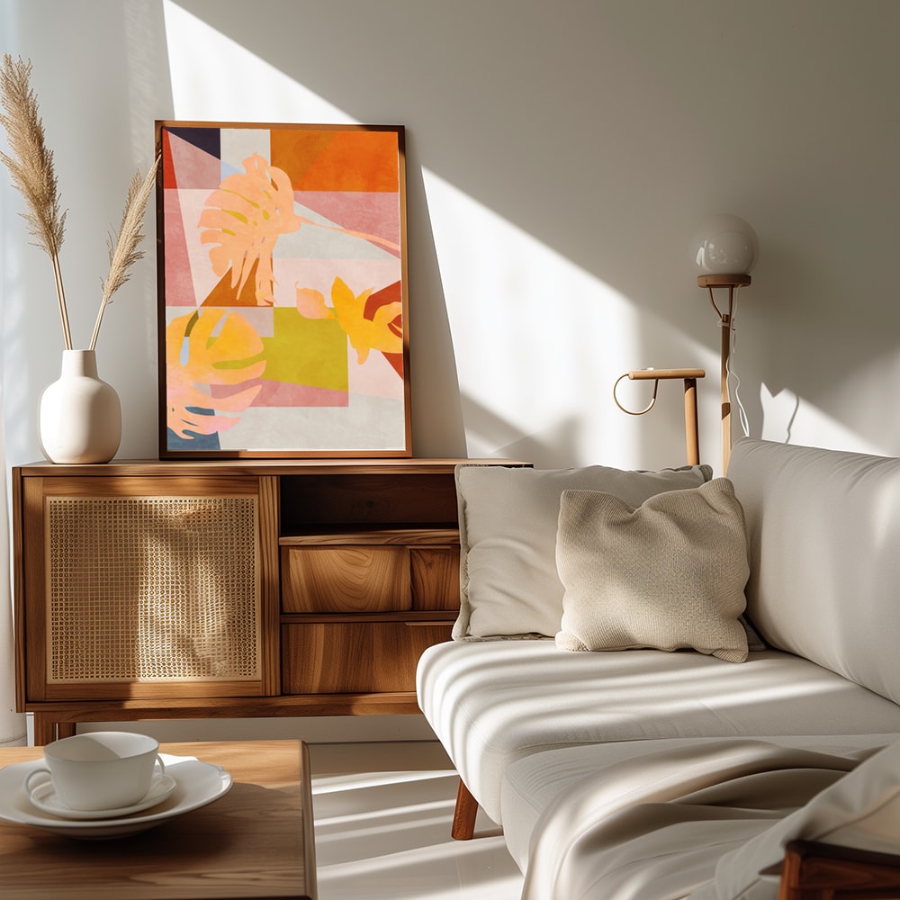 Organic Bauhaus Geometry Leaves