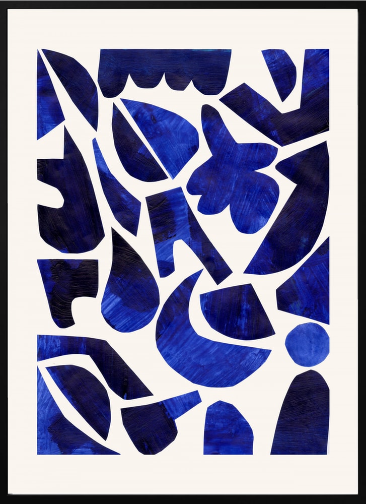 Indigo Abstract Shapes