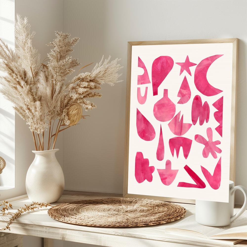 Vibrant Pink Abstractions