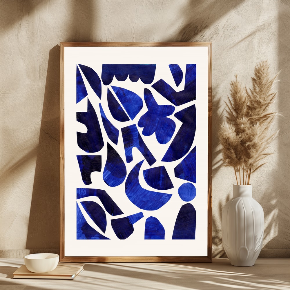 Indigo Abstract Shapes