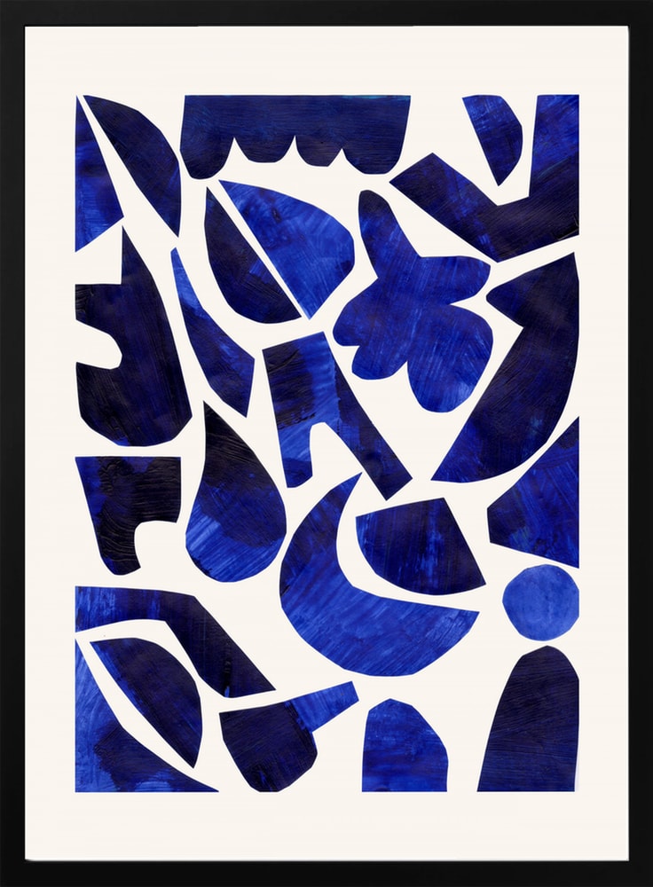 Indigo Abstract Shapes