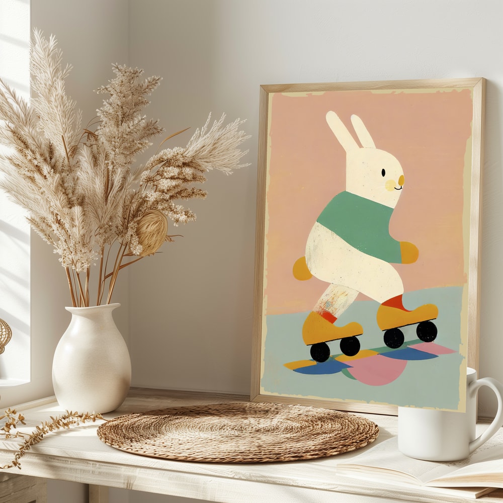 Bunny on Skates