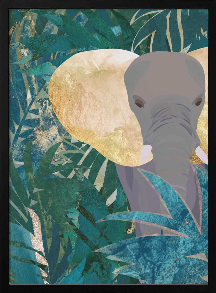 Elephant in the jungle - plakatstore