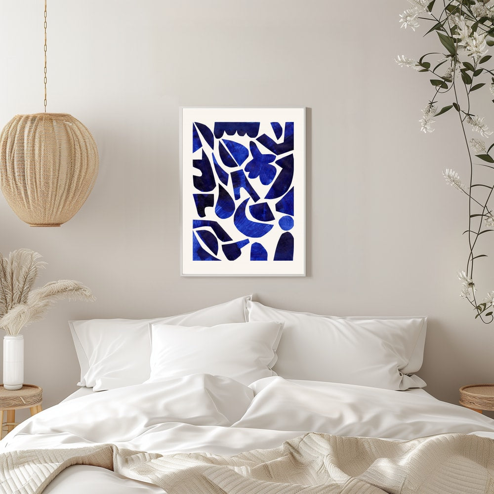 Indigo Abstract Shapes