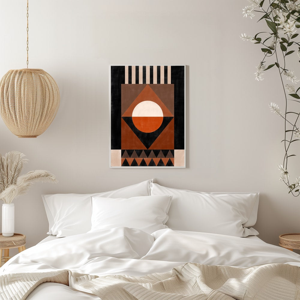 Bold Terracotta Geometry