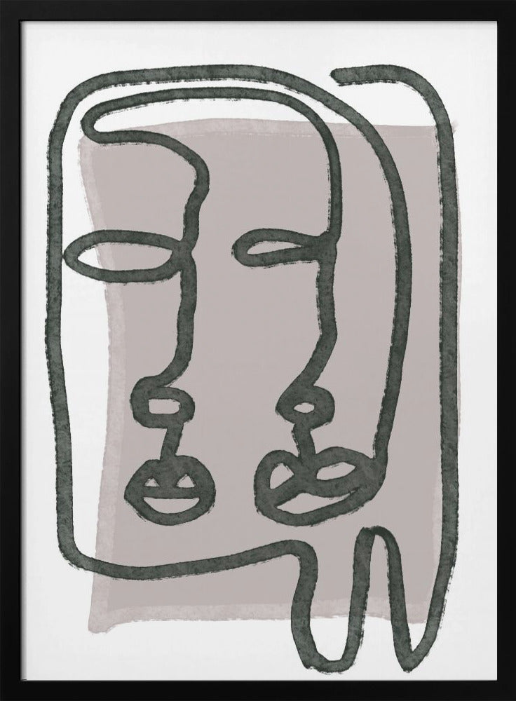 Faces abstract - plakatstore