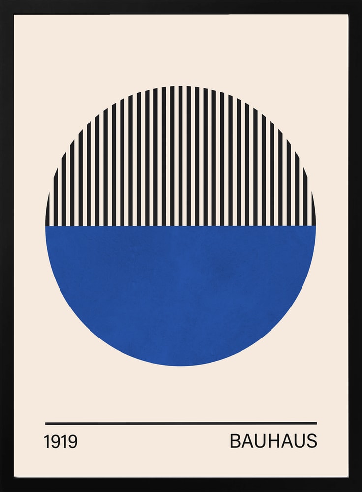 Geometric Blue Circle