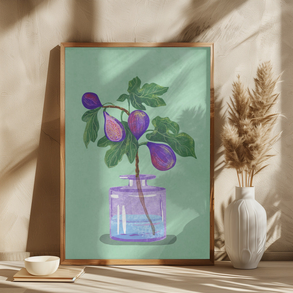 Figs Branch In Vase - plakatstore