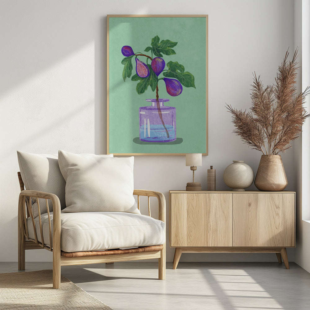 Figs Branch In Vase - plakatstore