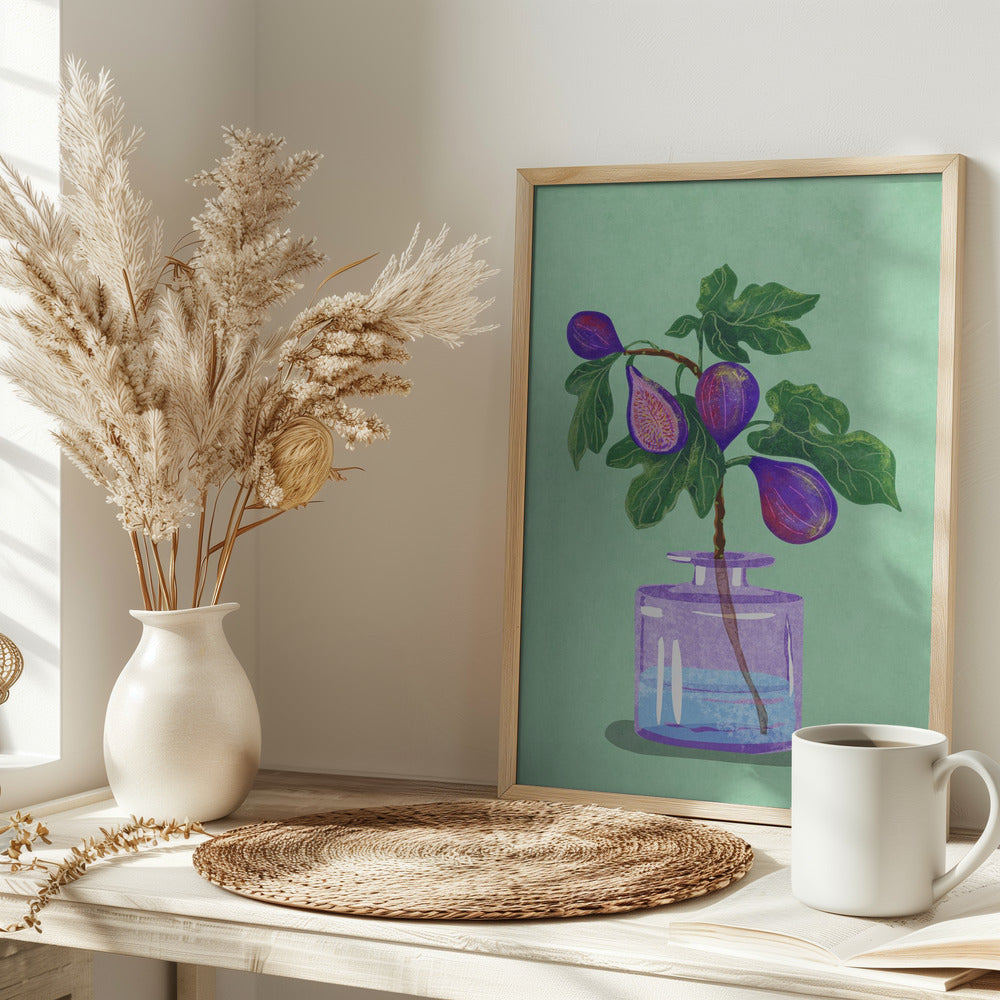 Figs Branch In Vase - plakatstore