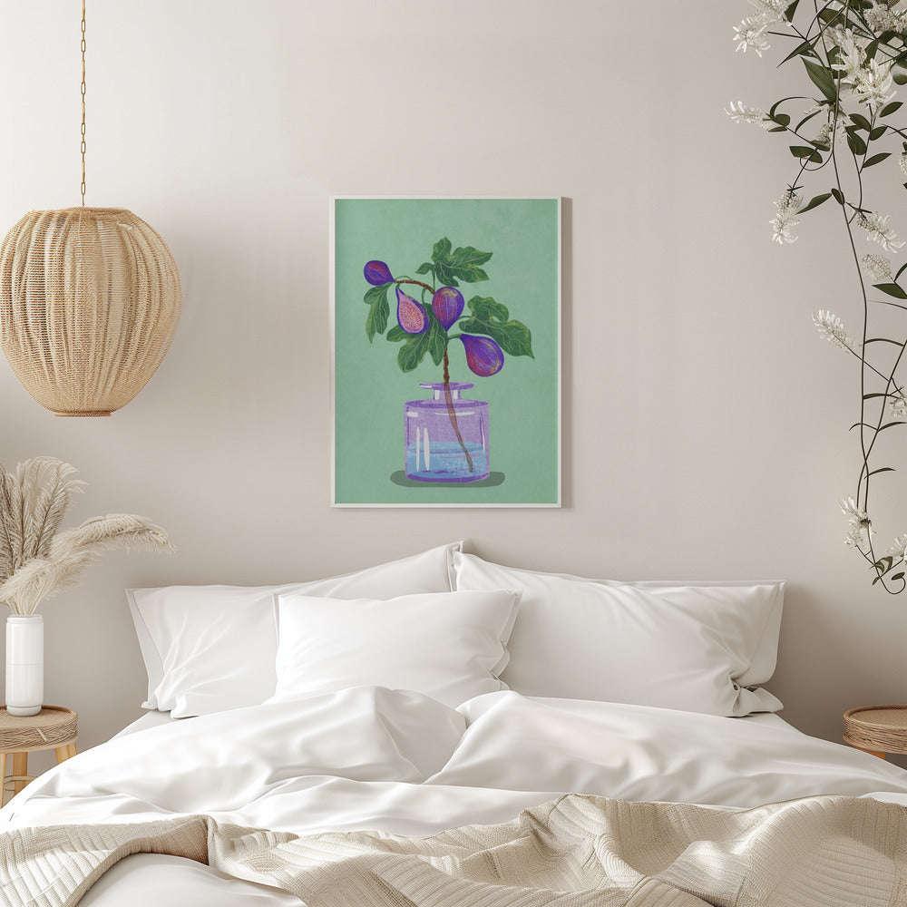 Figs Branch In Vase - plakatstore