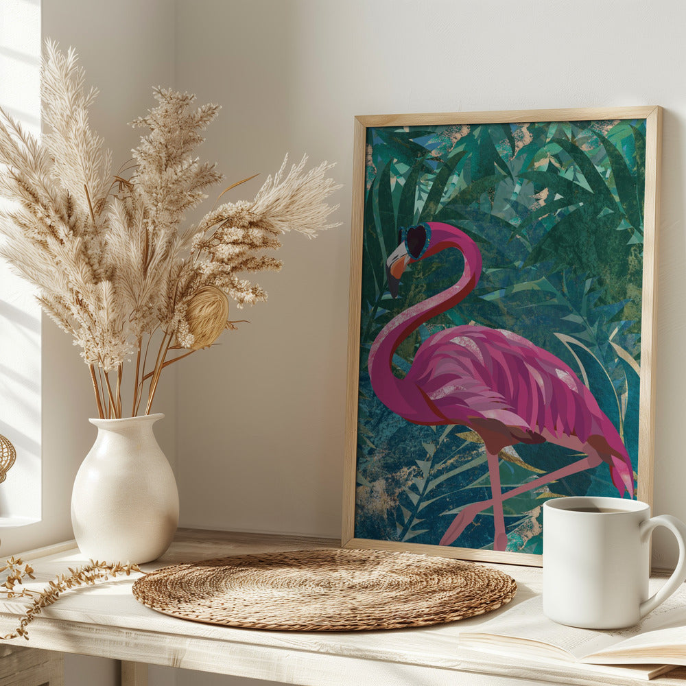 Flamingo in the Jungle - plakatstore