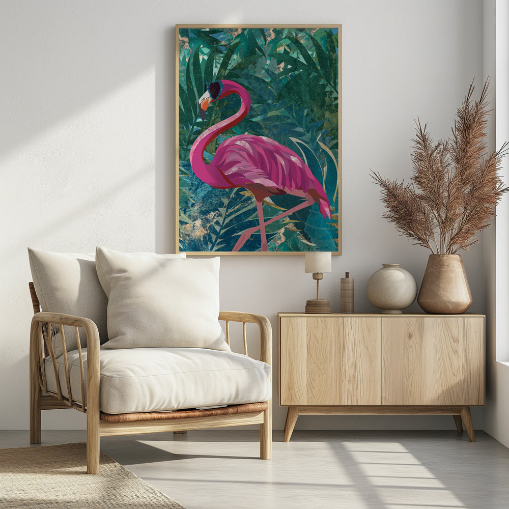 Flamingo in the Jungle - plakatstore