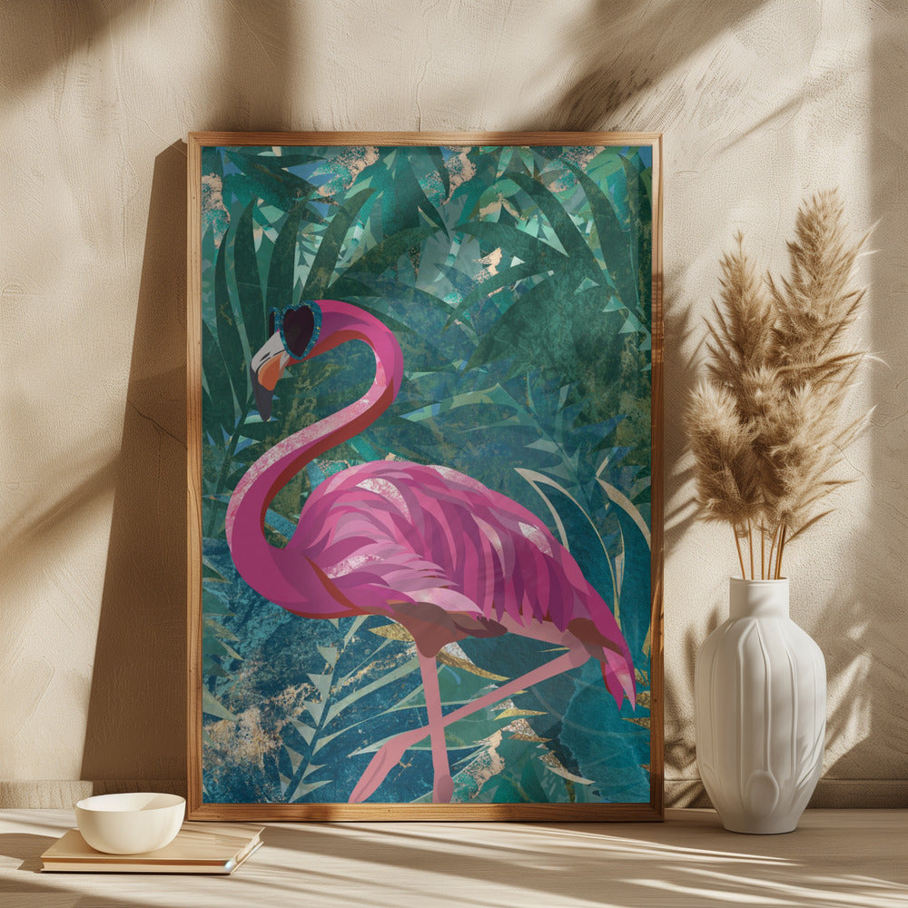 Flamingo in the Jungle - plakatstore