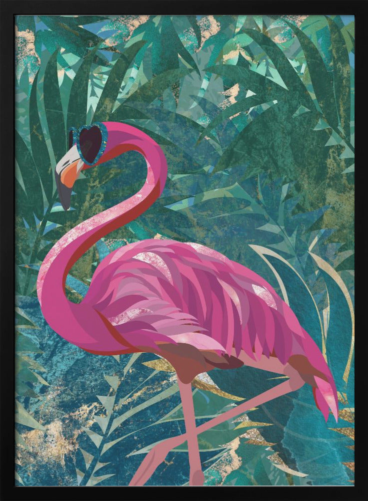 Flamingo in the Jungle - plakatstore