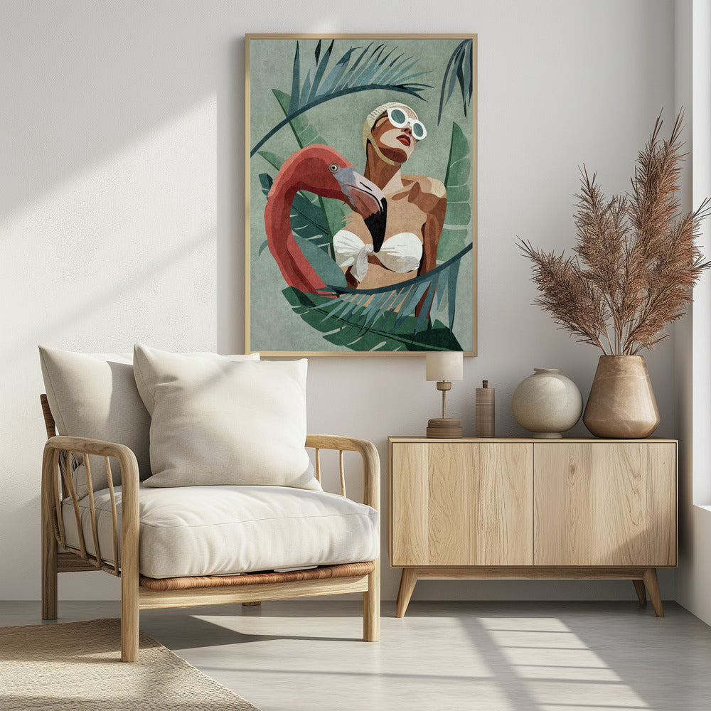 Flamingo Lady - plakatstore