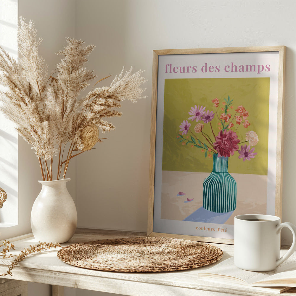 Fleur Des Champs - Green - plakatstore