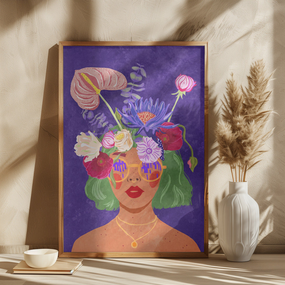 Flower head - plakatstore