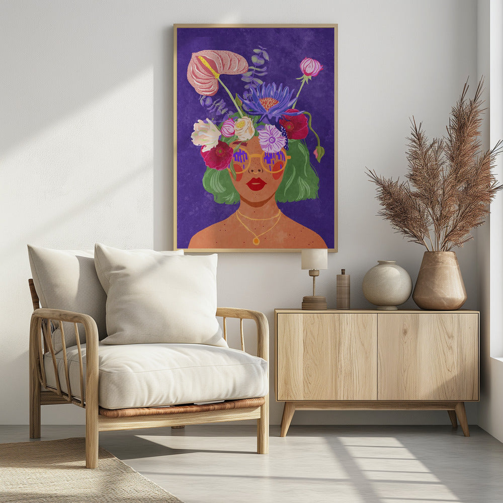 Flower head - plakatstore