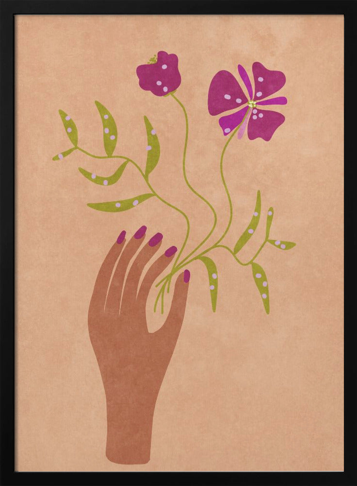 Flower in my hand - plakatstore