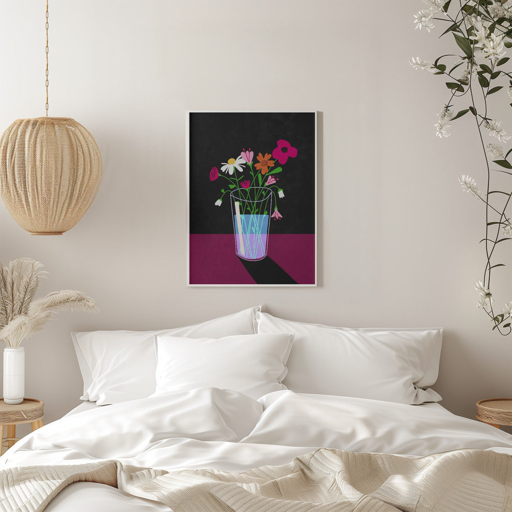 Flowers glow in the dark - plakatstore