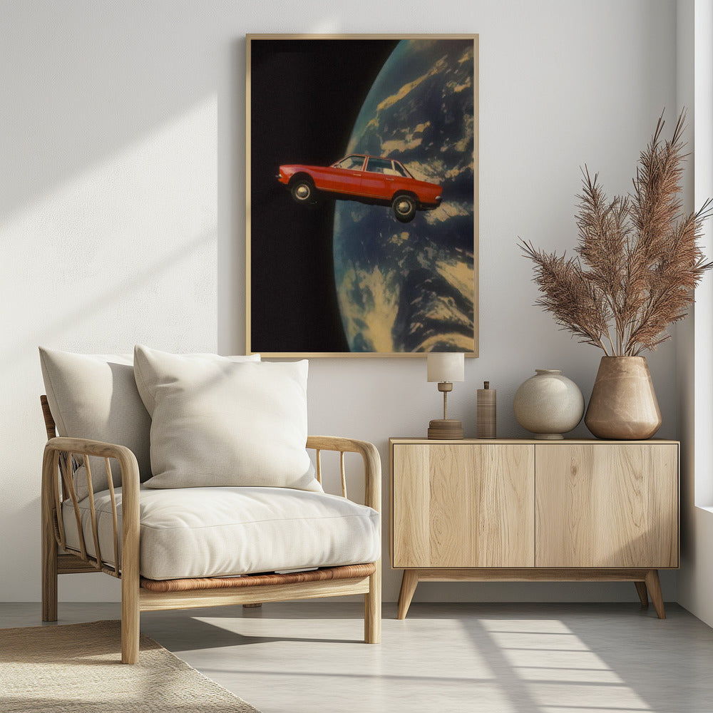 Flying Space Car - plakatstore