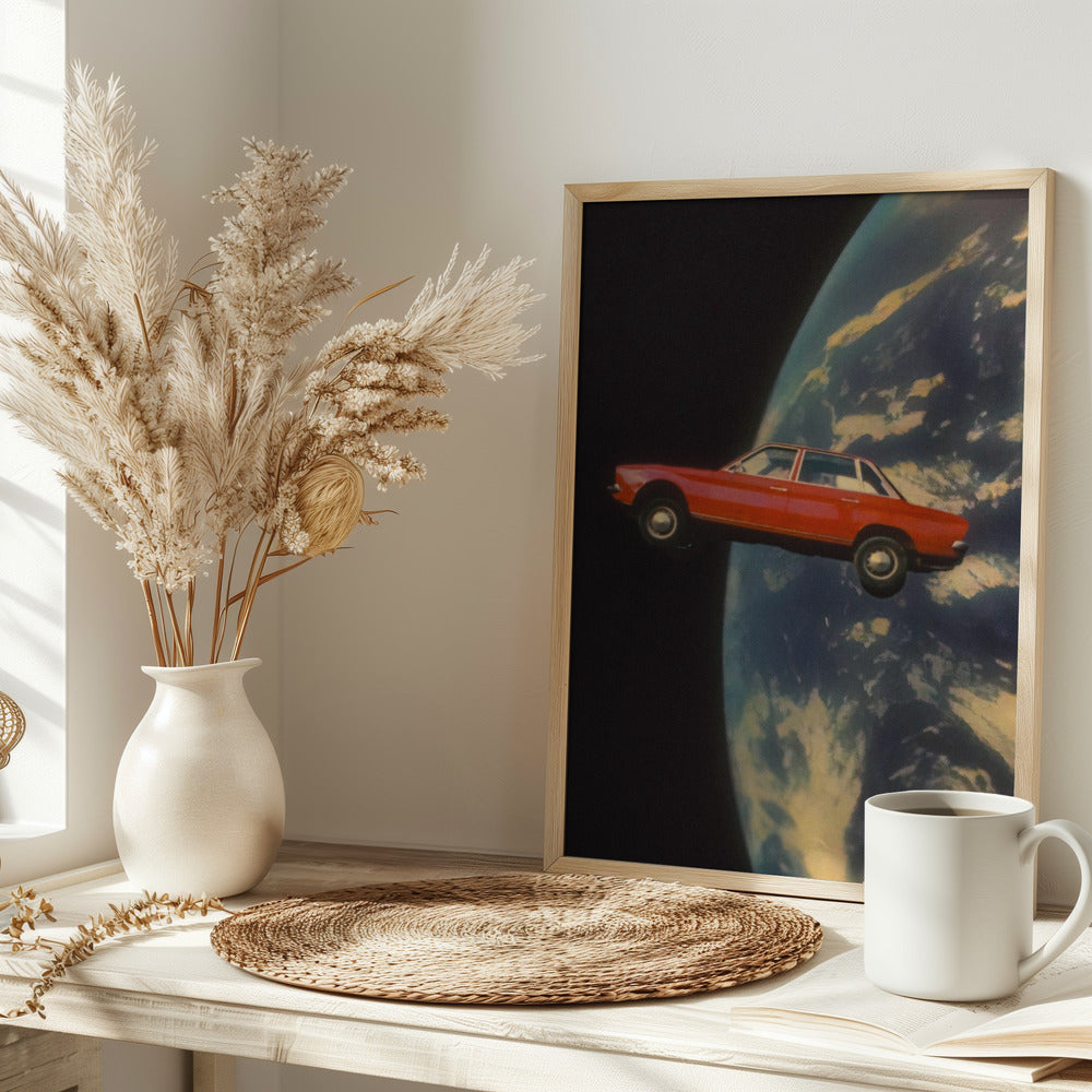 Flying Space Car - plakatstore