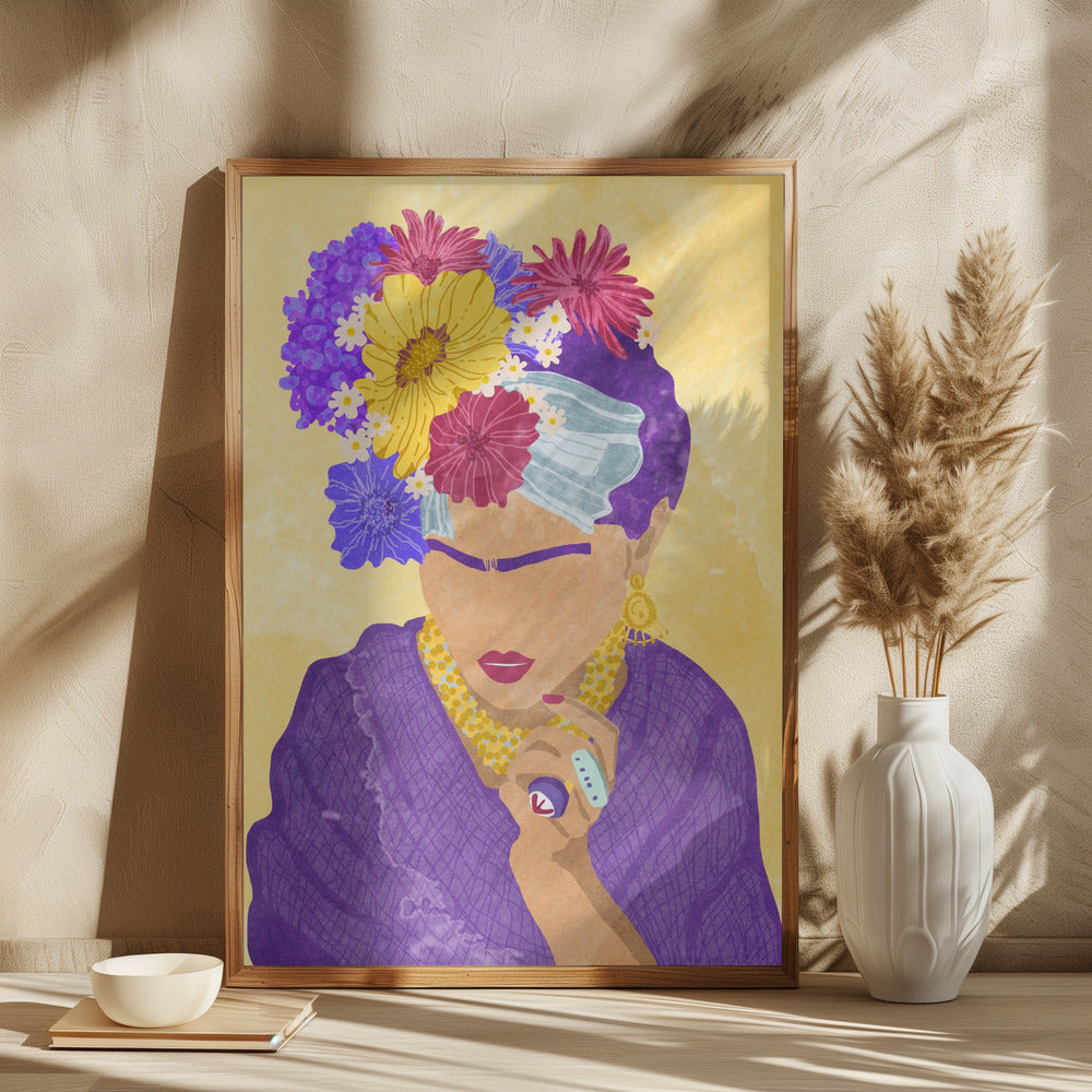 Frida and flowers - plakatstore