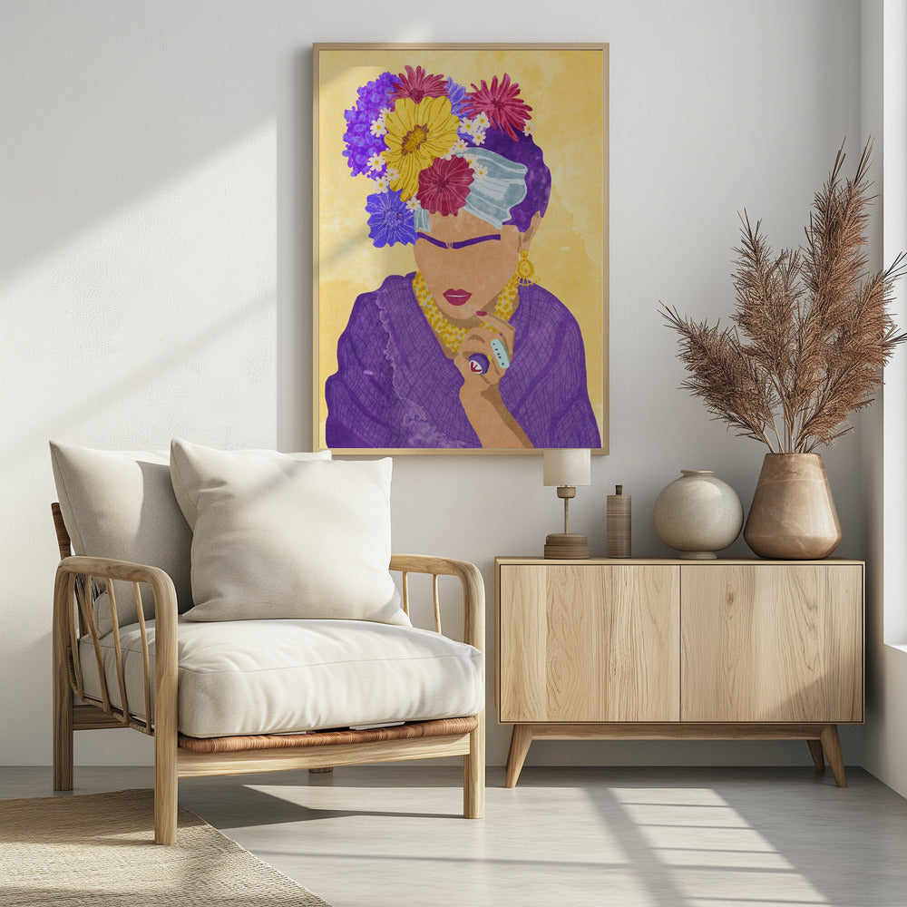 Frida and flowers - plakatstore