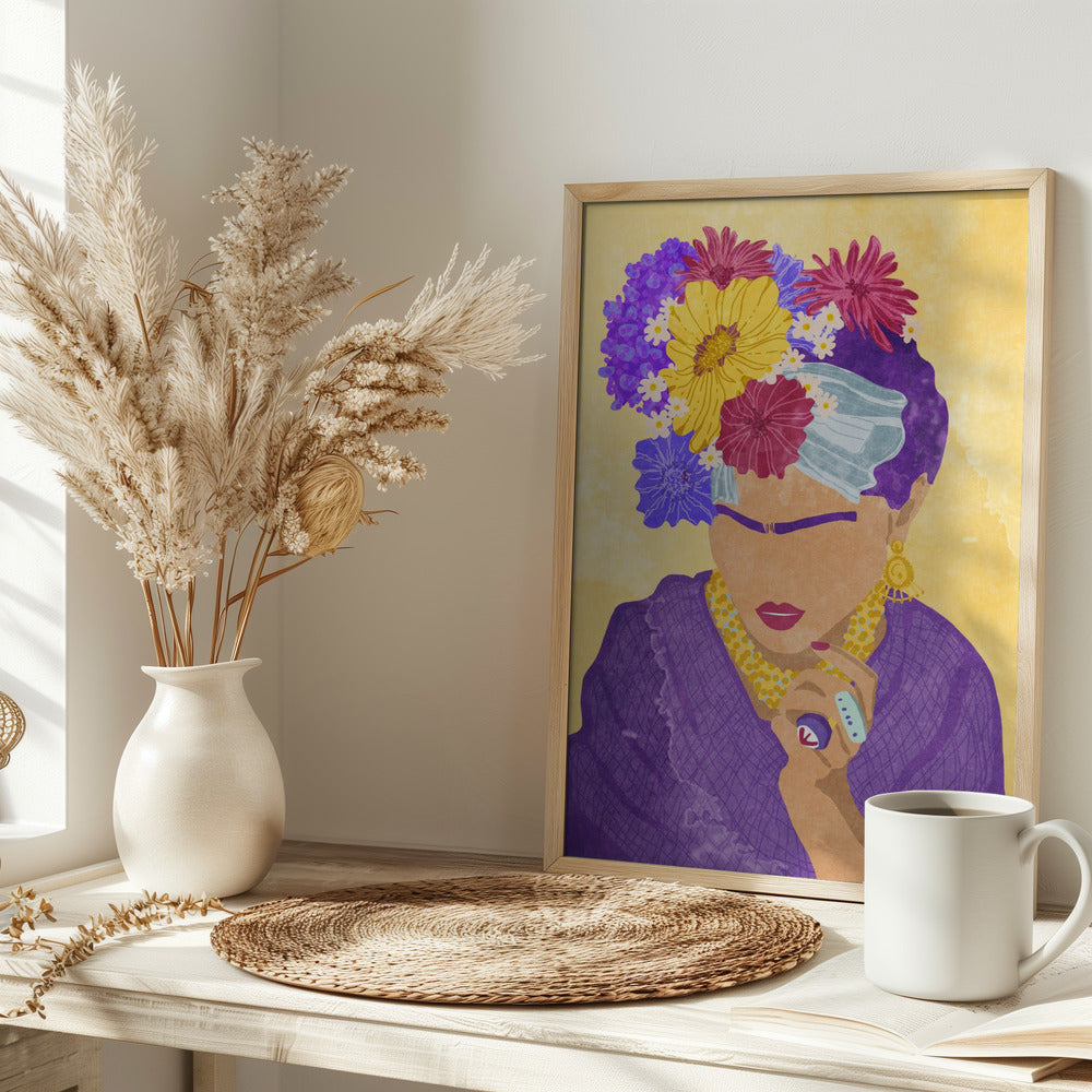 Frida and flowers - plakatstore