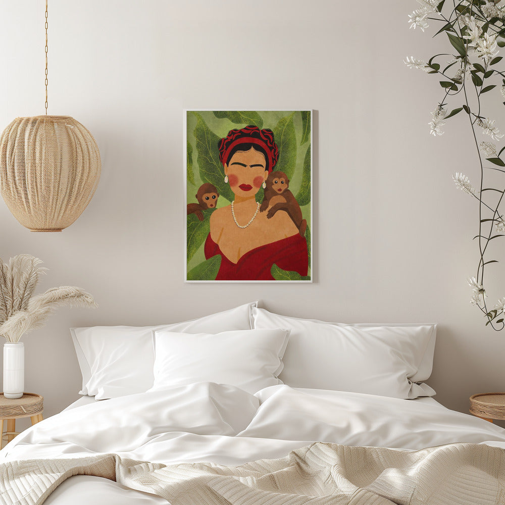 Frida and Monkeys - plakatstore