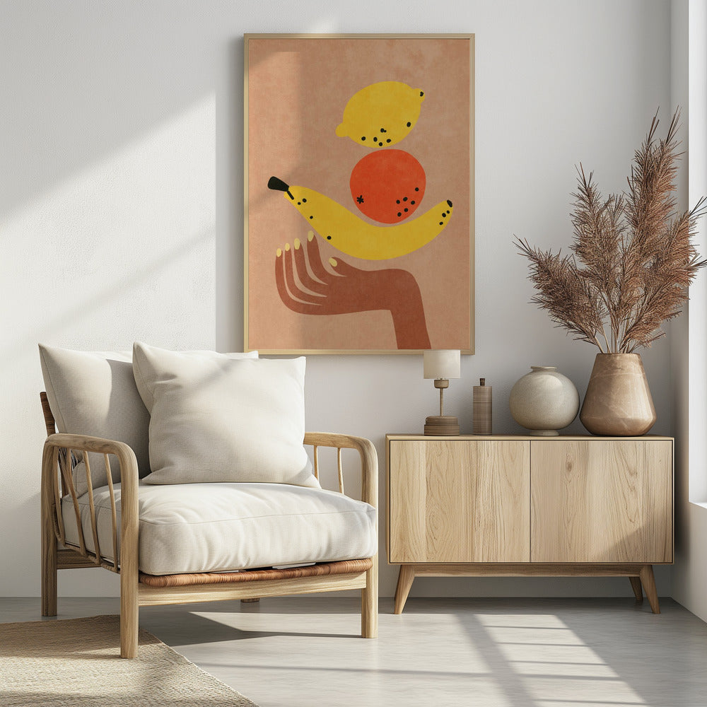 Fruits in my hand - plakatstore