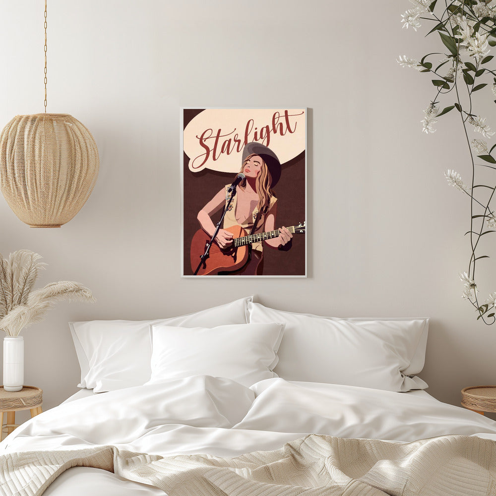 Girl Playing Guitar - plakatstore