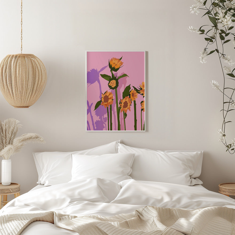 Golden Sunflowers Inside - plakatstore