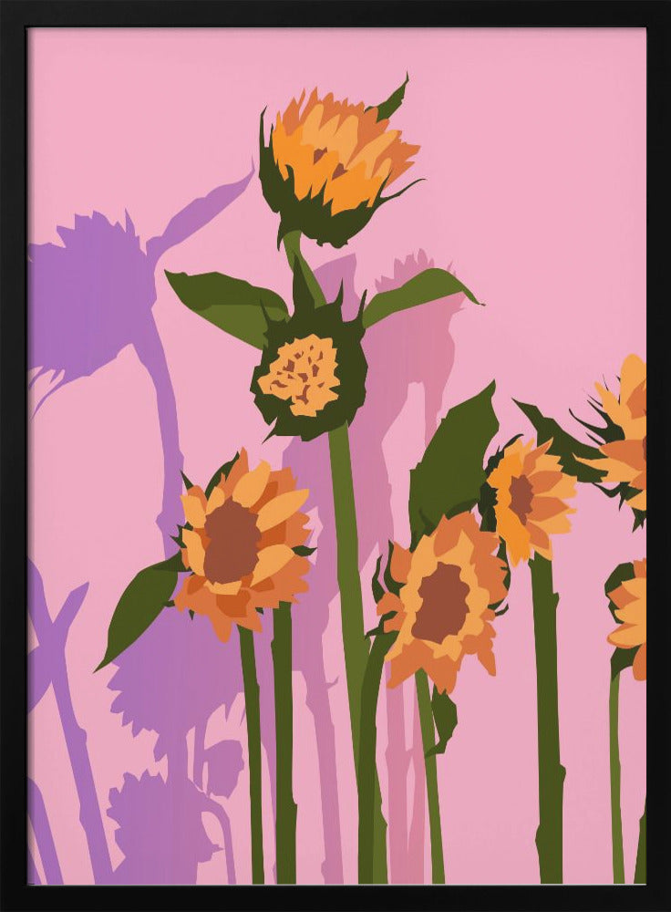 Golden Sunflowers Inside - plakatstore