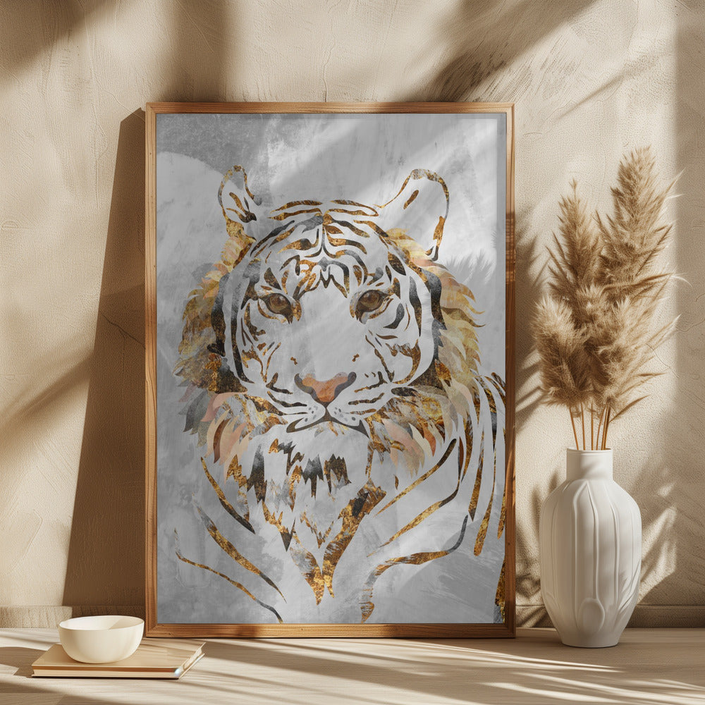 Golden Tiger and Concrete - plakatstore