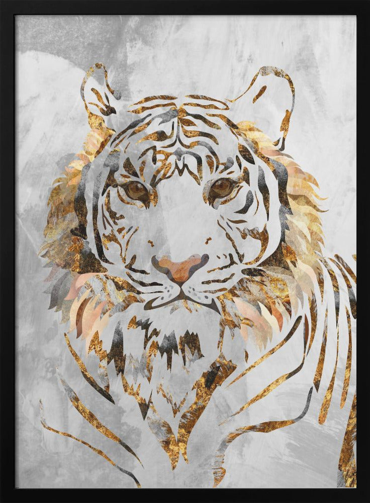 Golden Tiger and Concrete - plakatstore