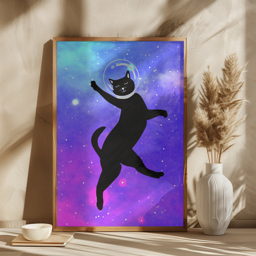 Happy Space Cat - plakatstore