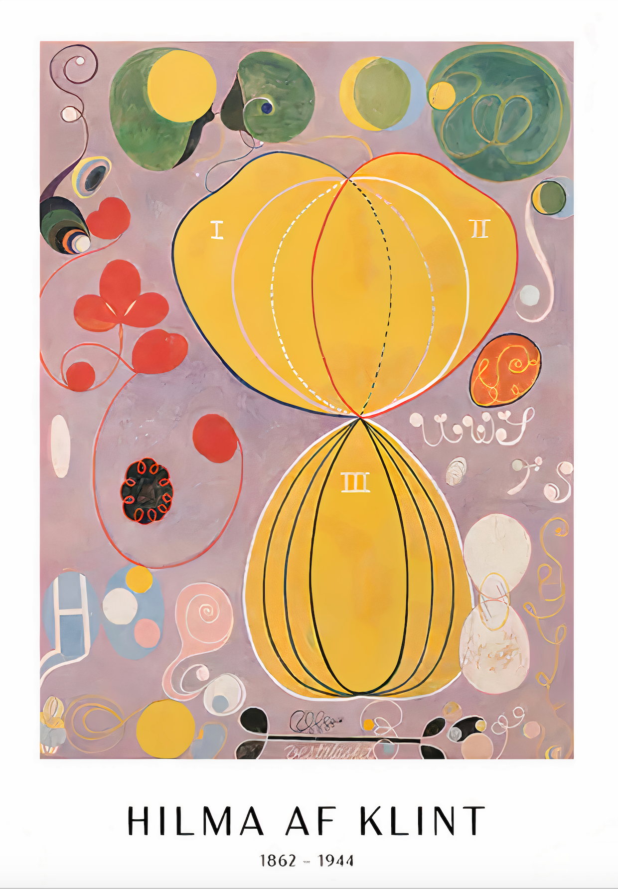 Hilma Af Klint Vintage Plakat