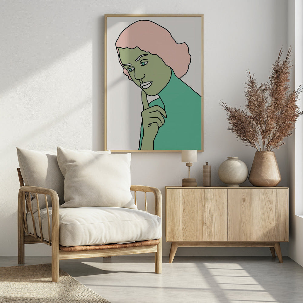 Lady Thinking Green - plakatstore