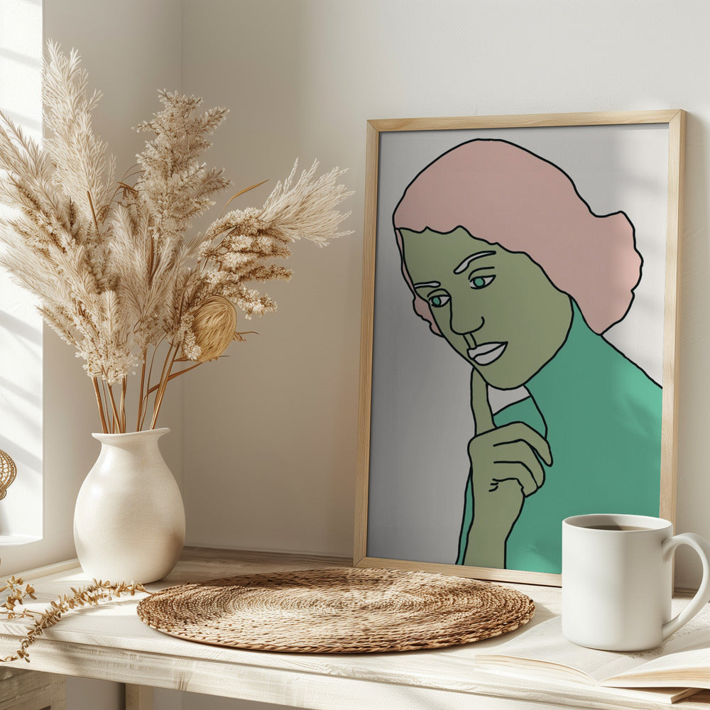 Lady Thinking Green - plakatstore