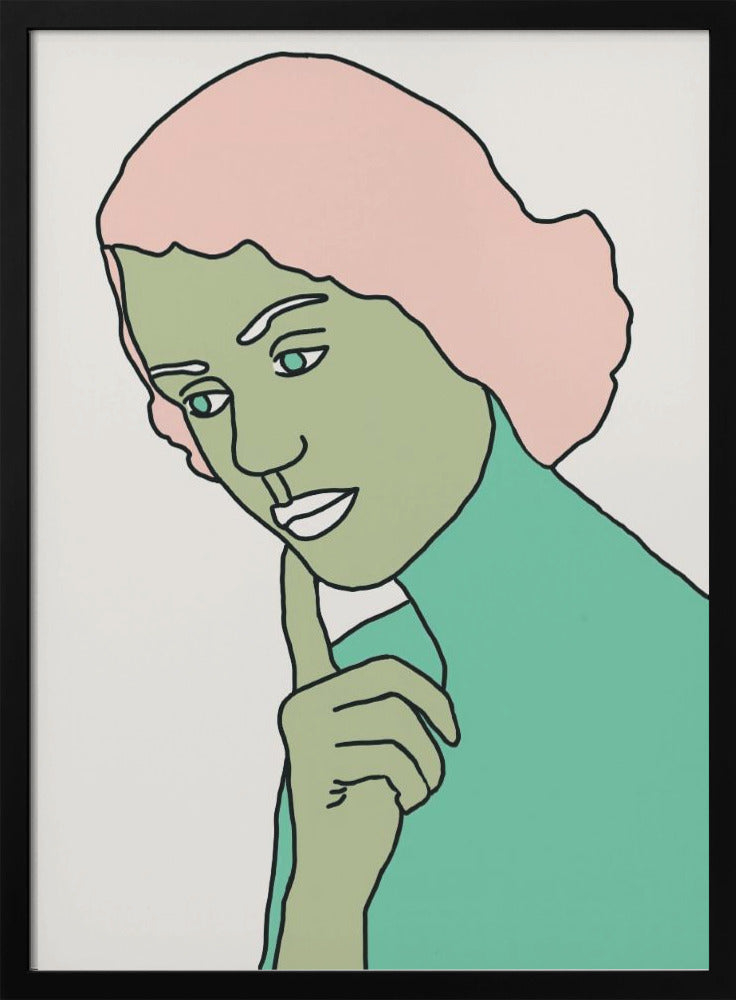 Lady Thinking Green - plakatstore