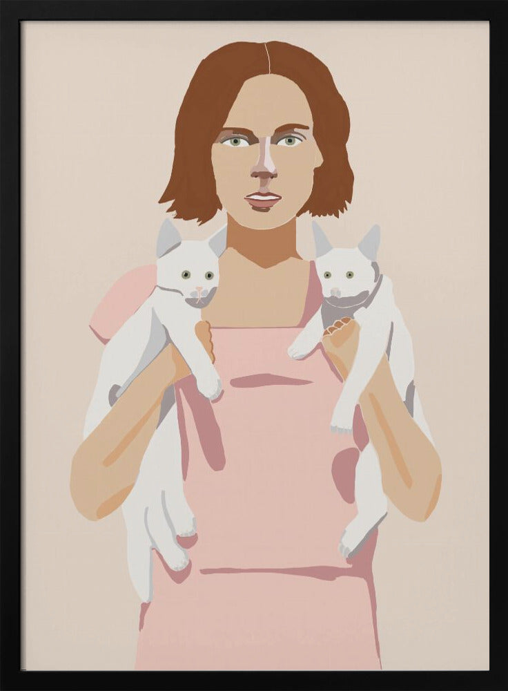 Lady with Kittens - plakatstore