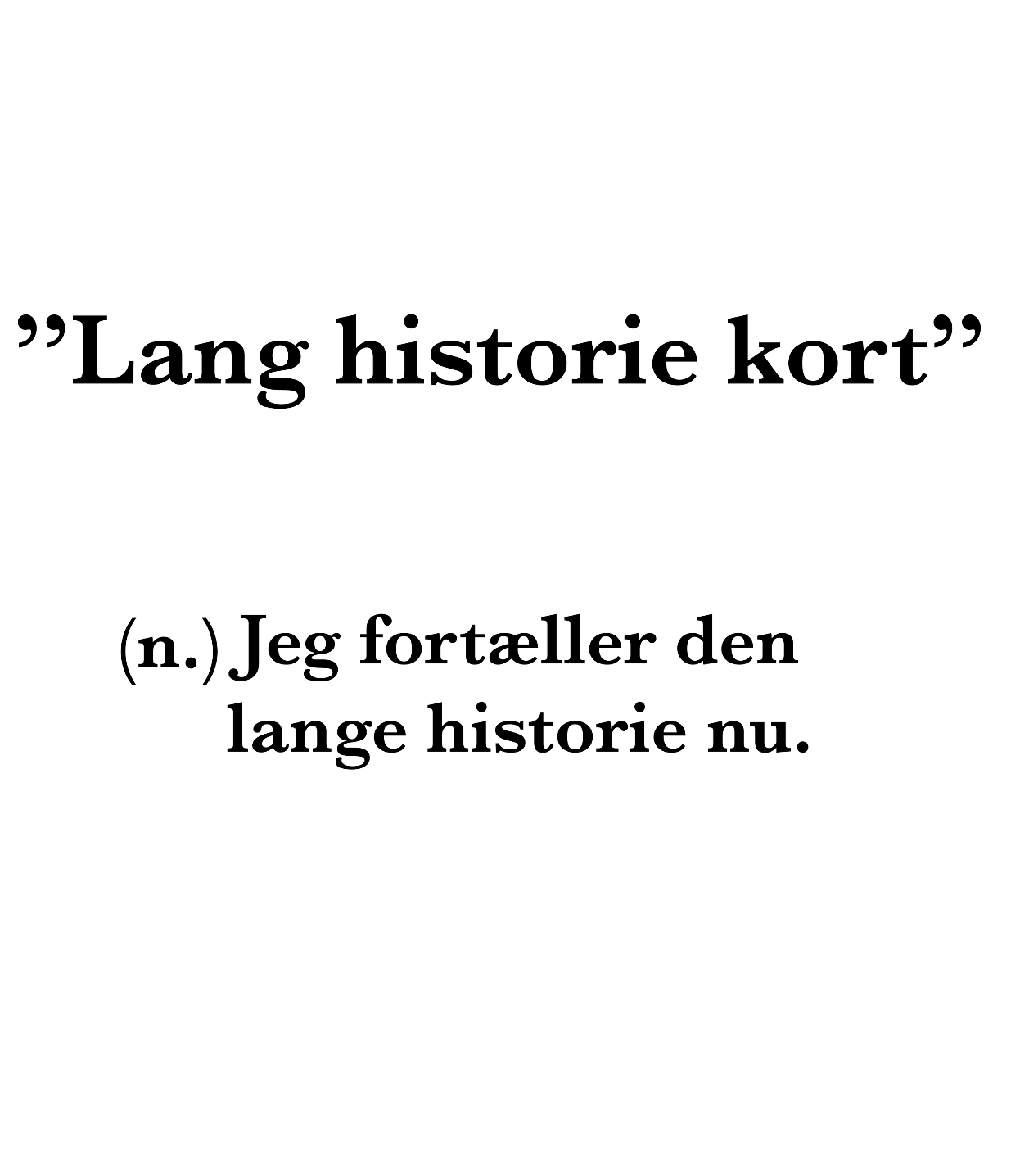 Lang Historie Kort Plakat