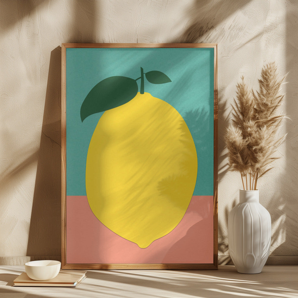 Lemon With Two Leaves - plakatstore