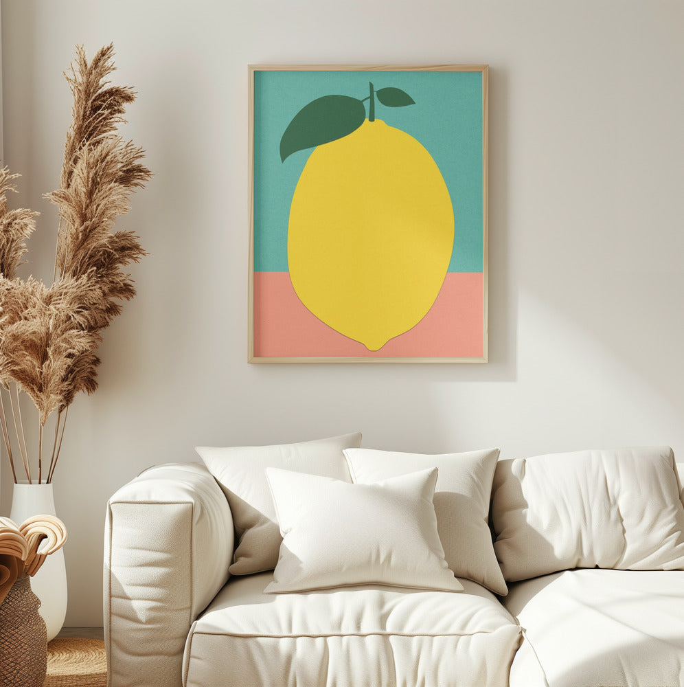 Lemon With Two Leaves - plakatstore