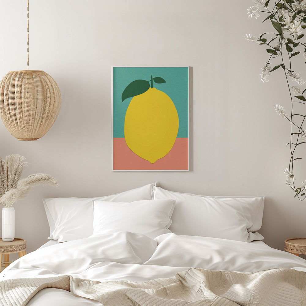 Lemon With Two Leaves - plakatstore